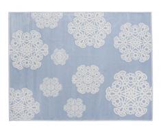 Aratextil Mandala Alfombra Infantil, AcrÃ­lico, Celeste, 120x160 cm