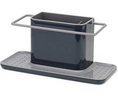 Joseph Joseph Organizador para fregadero con desagÃ¼e integrado, soporte para esponja, cepillo, detergente y paÃ±os, desmontable, grande, gris