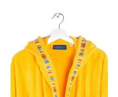 spugnissima - Albornoz con Capucha Yupi Junior 100% algodÃ³n Liso 4-6 aÃ±os Amarillo