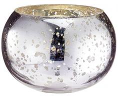 InsideretailÂ âÂ Wedding Tealight Holders, Cristal, Lilac, 7Â x 7Â x 7Â cm, 24Â Unidades de Medida