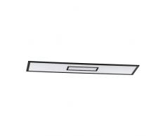 Eglo LED plafón Bordonara, luz regulable con mando a distancia, lámpara de techo rectangular metálica negro y plástico blanco, iluminacion blanco-cálido â blanco-frÃo, RGB, 120x30 cm