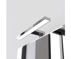 STARBATH PLUS - LÃ¡mpara de Luces LED Silvia - Aplique Ideal para el Espejo del BaÃ±o - ProtecciÃ³n IP44-300 x 108 x 40 mm - Con Luz Blanca de 6000 K - Color Cromado
