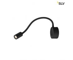 SLV Dio Flex Plate, lámpara LED Indoor montaje en la pared, Negro, 3000 K Lámpara, aluminio, 1.9 W