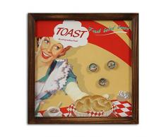 Pide X esa Boca Memo Magnet Pizarra Magnética de Pared, Metal, Amarillo, 3x40x40 cm