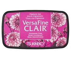 Tsukineko Encantador VersaFine Almohadilla de Tinta Clair, Material sintÃ©tico, Color Rosa, 5,6 x 9.7 x 2.3 cm, 5.6 x 9.7 x 2.3 cm