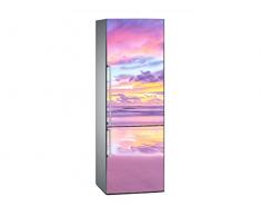 Oedim - Vinilo para FrigorÃ­fico Amanecer en la Playa 200x60cm | Adhesivo Resistente y EconÃ³mico | Pegatina Adhesiva Decorativa de DiseÃ±o Elegante