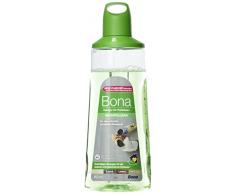 Bona Limpiador de suelos para piedra, azulejos y laminados, botella de 850 ml, cartucho para fregona de spray premium
