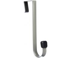 AmazonBasics - Gancho Individual para Colgar Sobre la Puerta, Níquel