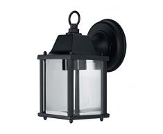 Osram lámpara LED exterior E27, aluminio, color negro