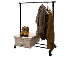 ORDINETT 8004226521563 - Organizador de puerta Easy con base para zapatos, diÃ¡metro 5,5/32 x 58 mm, color gris