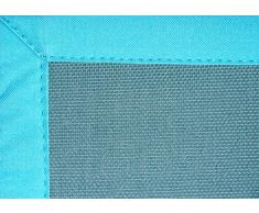 Home Life Alfombra con diseño PVC, Poliéster, Azul, 120 x 180 cm