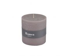 HOMEA 6bpc021tf Vela cilÃndrica (parafina Topo Oscuro 10Â x 10Â x 10Â cm)