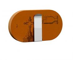 Vacuvin 18555606 Posavasos Doble De Cuero Estampado