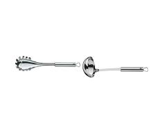 WMF Profi Plus Cuchara para Pasta, Acero Inoxidable Pulido & Profi Plus CucharÃ³n para Sopa, Acero Inoxidable Pulido, 9 cm