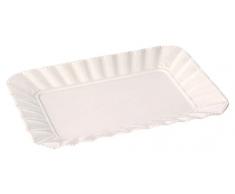La Porcellana Ducale rectangular Bandeja de repostería caja de regalo, blanco, 27 x 19 cm)