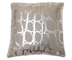 Soleil docre 547693 Cojín estampado plata 40x40 cm PUZZLE taupe