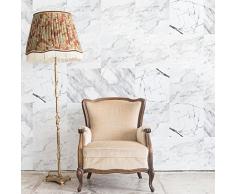 WALPLUS WT2023 - Adhesivos Decorativos para Pared (20 x 20 cm, 12 Unidades), diseño de Azulejos de mármol, 20 x 20 x 0,02 cm