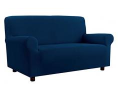Italian Bed Linen Più Bello Funda Cubre Sofá, Poliéster, BLU Oscuro, 1 PLAZA