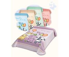 Belpla Baby Perla Ster Manta Cuna, 100% Poliester, Azul, 110 x 140 cm