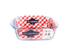 Ocuisine - Fuente vidrio cuadrada 1l - 20x17cm ocusine
