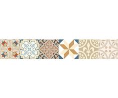 Set de 12 Azulejos Decorativos en Vinilo Adhesivo 10x10 cm Beige