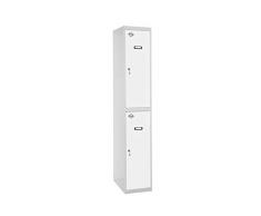 SimonRack SIMONLOCKER Prof. Mon. Tandem 1/2 300 GR/BL Taquilla Metalica, Gris/Blanco, Grande