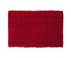 Sealskin Alfombra de Baño Antideslizante Absorbente Twist, 60 x 90 x 3 cm, Poliéster, Rojo