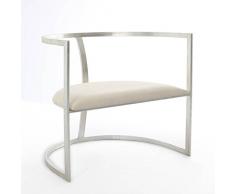 Sillón Hierro y Nórdico Plata 67 x 52 x 77