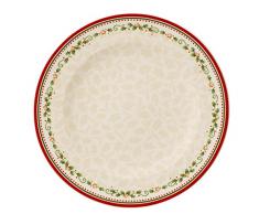 Villeroy & Boch 14-8612-2622 Plato Llano Winter Bakery Delight, Motivo Estrella fugaz, para Navidad, 27 cm, Porcelana, Multicolor, 29.2x29.2x8.5 cm