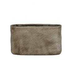 MICA Decorations Kyan Maceta, Cemento, Beige, 35Â x 11Â x 20Â cm, 3Â Unidades de Medida