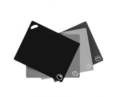 Axer 4x Tabla de Cortar Cocina Grande - Tabla Cortar Cocina Plastico Flexible - Tablas de Cocina BPA-Libre - Cutting Board Chopping Board Set