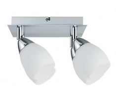 Paulmann 66684Â Spotlight wolballed Max 4Â X 10Â W GU10Â cromo mate/Opal 230Â V metal/cristal 666.84Â plafÃ³n lÃ¡mpara LED de techo lÃ¡mpara techo foco