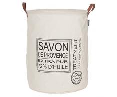 Sealskin Cesta para Ropa Savon De Provence, 40 x 40 x 50 cm, Algodón y Poliéster, Crudo