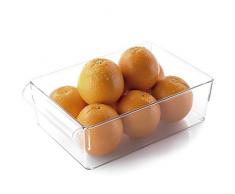 DRW Organizador de Alimentos para frigorífico de Pet en Color Transparente 29 x 18.7 x 9 cm