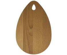 Fackelmann 521765 PequeÃ±a tabla de cortar ovalada, tabla de cortar de madera, tabla de cortar, tabla de pan, madera, 21 x 12 cm