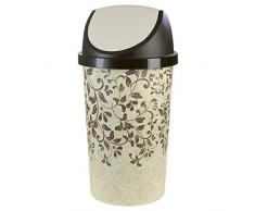Tontarelli - Papelera basculante Vintage 45l Big Leaves