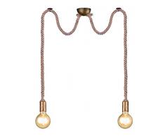 Trio Leuchten lámpara colgante, latón envejecido