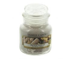 YANKEE CANDLE Vela en Tarro, Crackling Wood Fire, Grey, Frasco Mediano