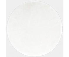 Andiamo Lambskin, Alfombra de pello sintÃ©tico, Blanco, diametro de 40 cm, 1 unidad