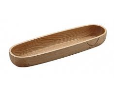 Rösle 13527 ZanzÃbar Decorativo Servir Plato y Cuenco en Madera Maciza de Roble 4 x 6in/A6 (39,8 x 12 x 5 cm