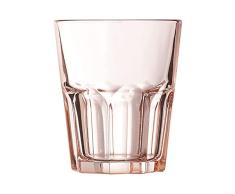 Arcoroc Vaso Granity de Vidrio Rosa Sidra, 35cl