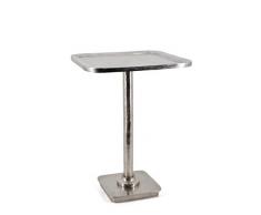 Moycor Antique Mesa Auxiliar Metal Plata 40x40x55 cm