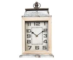 Clayre & Eef 6KL0539 - Reloj de Mesa (20 x 8 x 34 cm)