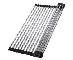 Estante para Fregadero de Secado, Acero Inoxidable de Silicona, Ninguno, tamaÃ±o Ãºnico