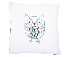 Vervaco de 0155287 Stick Paquete para Stick Cojín pre-Impreso clásica Bordado, algodón, Blanco, 40 x 40 x 0,3 cm