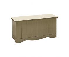Pieffe Mobili Baula Baúl dogato, Madera Decapè, Marfil, 90 x 35 x 45 cm