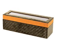 Caja 6 Relojes Velvet / PU 32X10X10 CM
