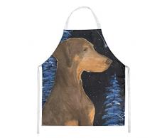 Carolines Treasures SS8462APRON Starry Night Doberman Delantal, grande, multicolor
