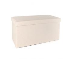 DCASA Baul puff plegable natural