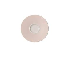 Villeroy & Boch CaffÃ¨ Club Uni Pearl Plato para taza, 14 cm, Porcelana Premium, Blanco/Rosa